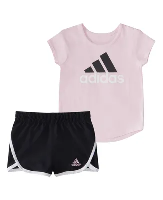 adidas Two-Piece Essential Tee Woven Short Set