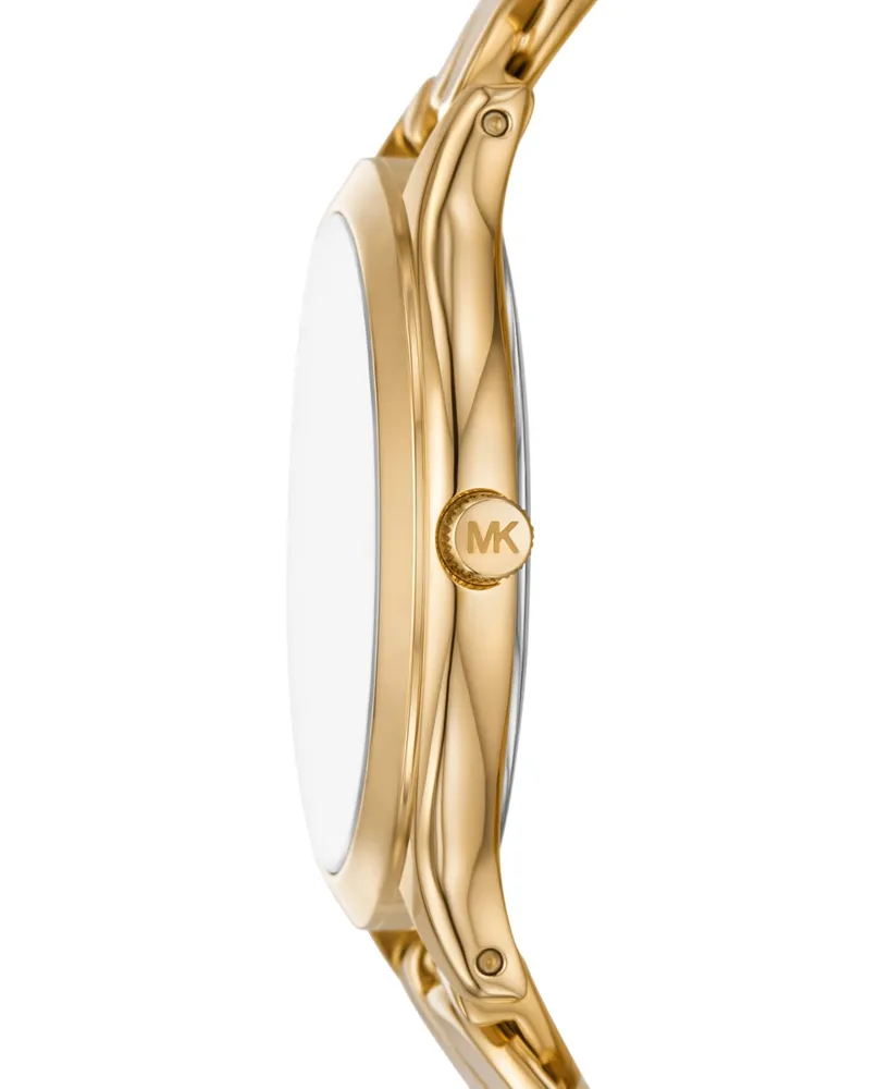 Michael Kors Women's Slim Runway Three-Hand -Tone Stainless Steel Watch 38mm