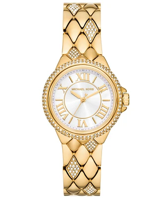 Michael Kors Women's Camille Three-Hand -Tone Stainless Steel Watch 33mm