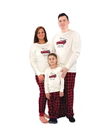 Touched by Nature Big Boys Unisex Holiday Pajamas Merry and Bright