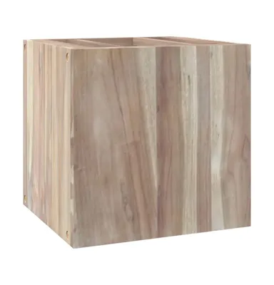 Wall-mounted Bathroom Cabinet 16.1"x15"x15.7" Solid Wood Teak