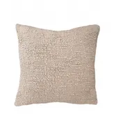 Cozy Cotton Beige Boucle 20x20 Pillow Cover