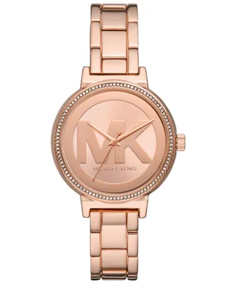 Michael Kors Women's Sofie Three-Hand Rose Gold-Tone Stainless Steel Watch 36mm