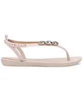 Ipanema Salty Ii Metallic Shell Detail Thong Sandals