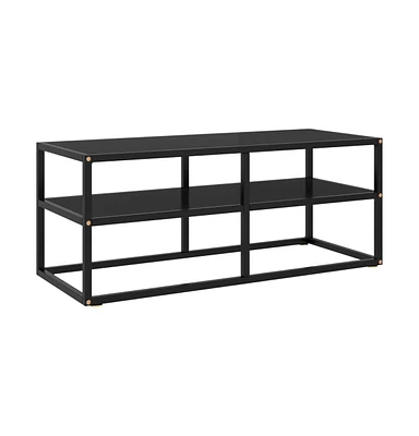 Tv Stand Black with Black Glass 39.4"x15.7"x15.7"