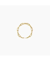 sanctuaire Dainty Link Chain Ring Gold