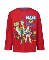 Disney Toddler Boys Toy Story Cars Lion King Guard Mickey Mouse 2 Pack Cosplay Long Sleeve T-Shirts to