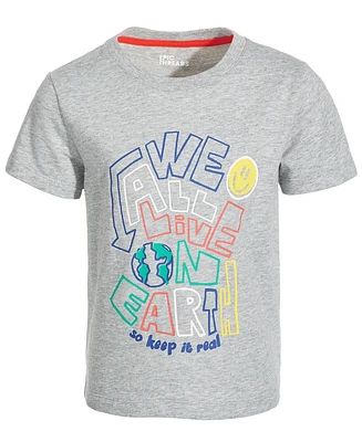 Epic Threads Toddler & Little Boys We All Live On Earth Graphic T-Shirt, Created for Macy's