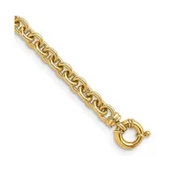 18k Yellow Gold Open Link Cable 16" Necklace