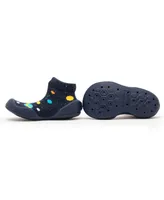 Komuello's Baby Boy First Walk Sock Shoes Galaxy