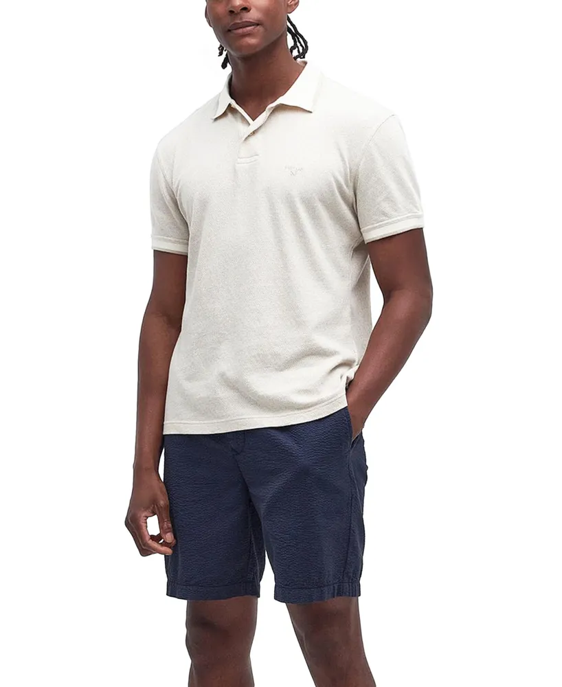 Barbour Men's Powburn Jacquard Short Sleeve Polo Shirt
