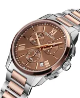 Balmain Men's Swiss Chronograph Madrigal Two-Tone Stainless Steel Bracelet Watch 42mm