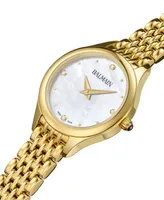 Balmain Women's Swiss Balmain de Balmain Diamond Accent Gold Pvd Stainless Steel Bracelet Watch 25mm