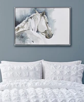 Ink+Ivy Derby Hand Embellished Horse Framed Canvas Wall Art
