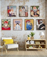 Madison Park Pet Portrait Bohemian Cat In Forest Framed Canvas Wall Art