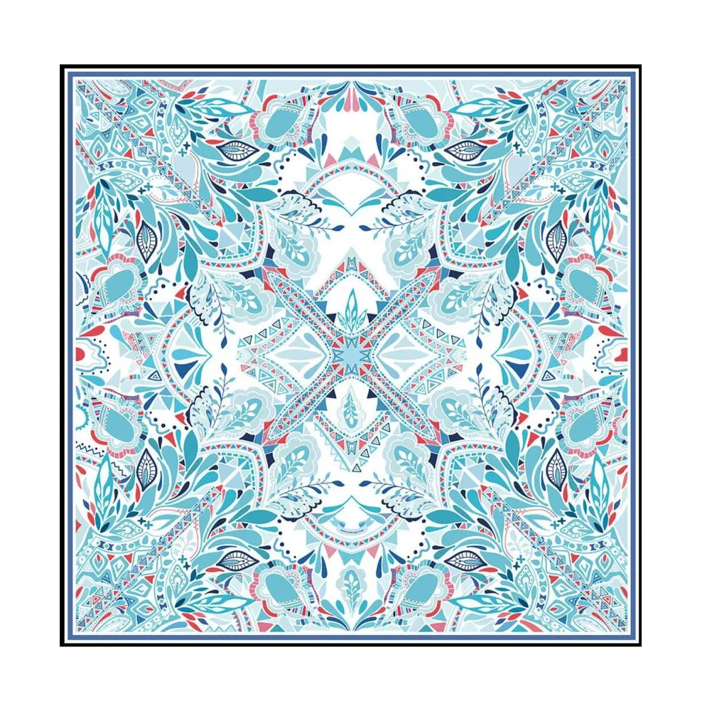 Jessie Zhao New York Silk Scarf of The Ocean