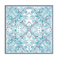 Jessie Zhao New York Silk Scarf of The Ocean