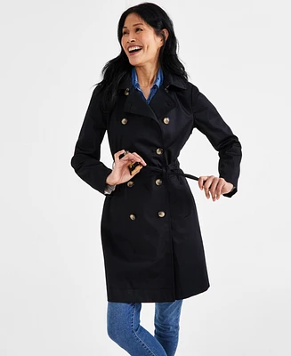 Style & Co Women's Classic Trench Coat, Created for Macy's