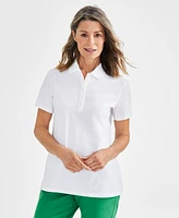 Style & Co Women's Short-Sleeve Cotton Polo Shirt