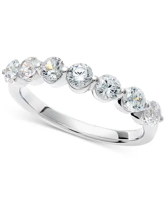 Diamond Seven Stone Band (1 ct. t.w.) in 14k White Gold