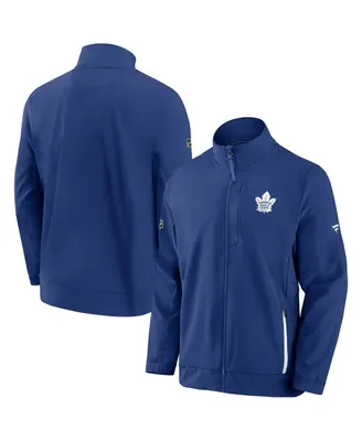 Men's Fanatics Blue Toronto Maple Leafs Authentic Pro Rink Coaches Full-Zip Jacket