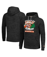 Men's and Women's Homage Charcoal Cincinnati Bengals Hyperlocal Raglan Pullover Hoodie