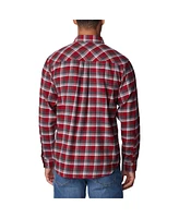 Men's Columbia Crimson Alabama Tide Flare Gun Flannel Long Sleeve Shirt