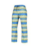 Men's Foco Powder Blue Los Angeles Chargers Team Ugly Pajama Set