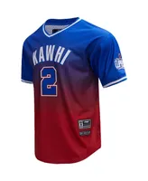 Men's Pro Standard Kawhi Leonard Royal, Red La Clippers Ombre Name and Number T-shirt