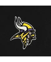 Men's Profile Black Minnesota Vikings Big and Tall Fleece Quarter-Zip Jacket