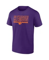 Men's Profile Purple Clemson Tigers Big and Tall Team T-shirt