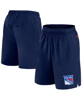 Men's Fanatics Navy New York Rangers Authentic Pro Tech Shorts