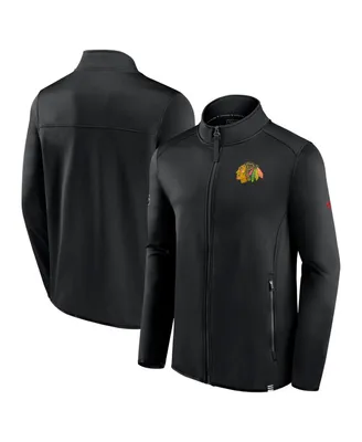 Men's Fanatics Black Chicago Blackhawks Authentic Pro Full-Zip Jacket