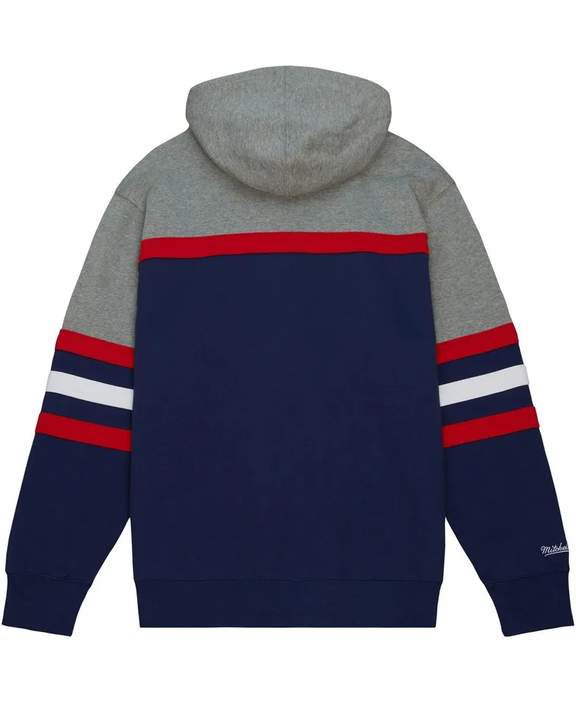 Men's Mitchell & Ness Navy Howard Bison Head Coach Pullover Hoodie