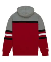 Men's Mitchell & Ness Red Oklahoma Sooners Head Coach Pullover Hoodie