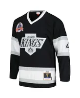 Men's Mitchell & Ness Rob Blake Black Los Angeles Kings 1992/93 Blue Line Player Jersey