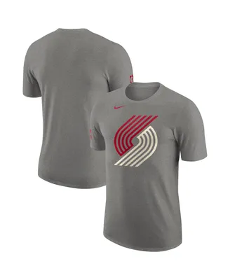 Men's Nike Charcoal Portland Trail Blazers 2023/24 City Edition Essential Warm up T-shirt