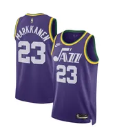 Men's and Women's Nike Lauri Markkanen Purple Utah Jazz 2023/24 Swingman Replica Jersey - Classic Edition