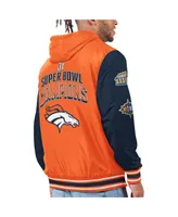 Men's G-iii Sports by Carl Banks Orange, Navy Denver Broncos Commemorative Reversible Full-Zip Jacket