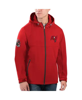 Men's G-iii Sports by Carl Banks Red Tampa Bay Buccaneers Soft Shell Full-Zip Hoodie Jacket