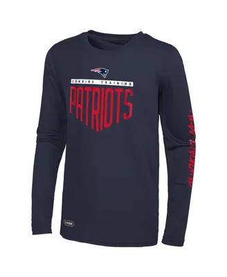Men's Navy New England Patriots Impact Long Sleeve T-shirt