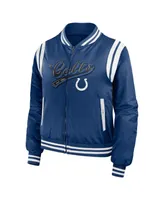 Women's Wear by Erin Andrews Royal Indianapolis Colts Bomber Full-Zip Jacket