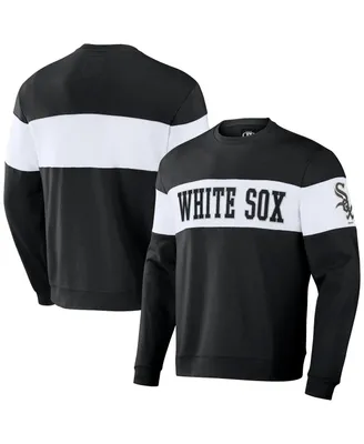 Men's Darius Rucker Collection by Fanatics Black Chicago White Sox Stripe Pullover Sweatshirt