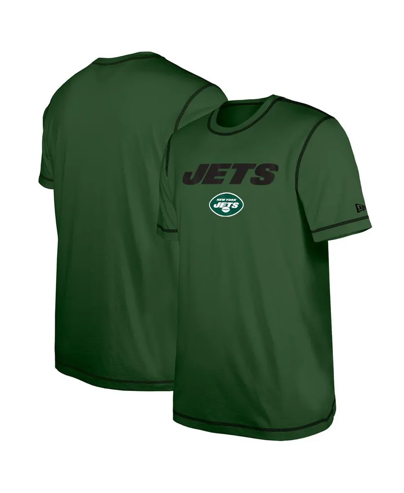 Men's New Era Green New York Jets Third Down Puff Print T-shirt