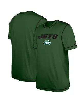 Men's New Era Green New York Jets Third Down Puff Print T-shirt