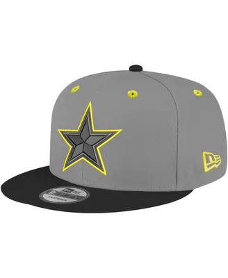Men's New Era Graphite Dallas Cowboys Volt Two-Tone 9FIFTY Snapback Hat