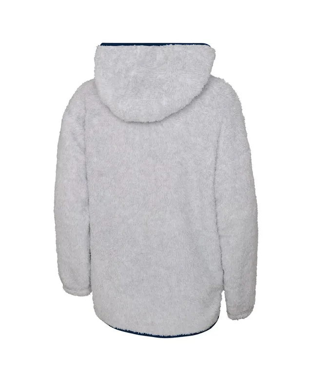 Outerstuff Big Girls Heather Gray Colorado Avalanche Ultimate Teddy Fleece  Pullover Hoodie