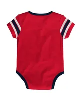 Infant Boys and Girls Red Washington Capitals Hockey Jersey Bodysuit