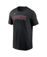 Men's Nike Black Arizona Diamondbacks Wordmark T-shirt