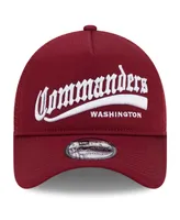 Men's New Era Burgundy Washington Commanders Caliber Trucker 9FORTY Adjustable Hat